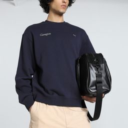 Puma MMQ Men Solid Boxy-Fit Crew-Neck Sweatshirt-picture-19