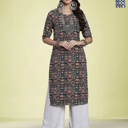 Moda Rapido Pack Of 2 Ethnic Motifs Printed Straight Kurta-picture-39