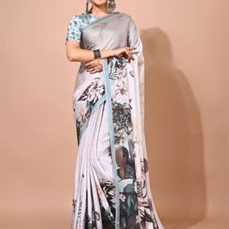Avyay Creation Floral Georgette Saree-image-60
