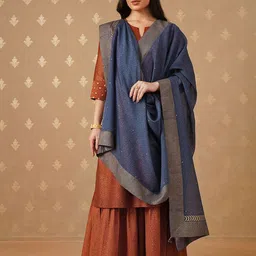 JAYPORE Printed Cotton Silk Dupatta-picture-52