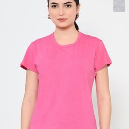 BAESD Women Pack Of 2 Solid Round Neck Cotton T-shirts-picture-39