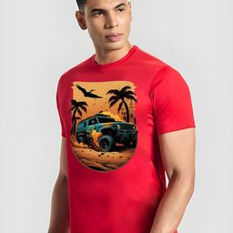 THE BEETEL HOUSE Men Graphic Printed Round Neck Slim Fit T-shirt-image-82