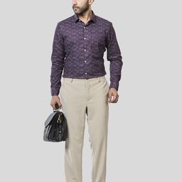 JONESBURG Men Classic Slim Fit Printed Shirt-image-62