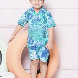 Aj DEZInES Boys Printed Shirt with Shorts-image-96