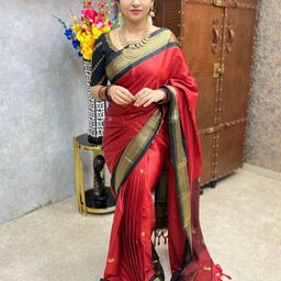 yourwish Ethnic Motifs Zari Silk Cotton Mysore Silk Saree-picture-33