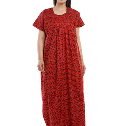 MAYA PRINT Printed Maxi Nightdress-picture-18