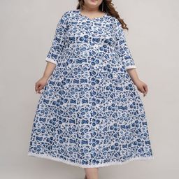 Fashion Zest Floral Print A-Line Dress-image-12
