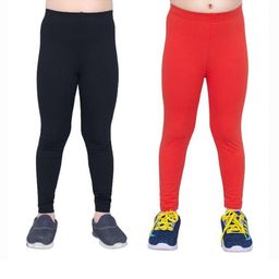 Tik Tok WEARS Girls Black Churidar Length Leggings-picture-16