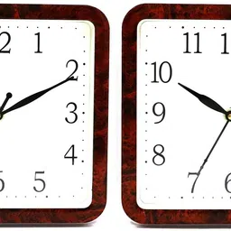 Sigaram Maroon & White Square Analogue Wall Clock-picture-12