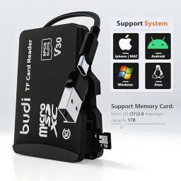 Zorbes Micro SD Memory Card Reader 8 Slot Case USB Type-C for Phone Tablet Mac Card Reader image 4