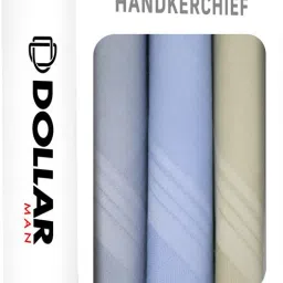 Dollar Cotton Handkerchiefs Hanky for Men ["Blue","Grey","Beige"] Handkerchief-image-33