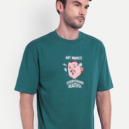 BOLLYWOO.OOO Unisex Typography Bio Finish Applique T-shirt-image-73