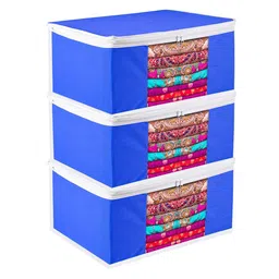 Kuber Industries Blue Set of 3 Regular Multi-Utility Organisers image 2