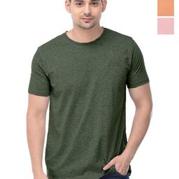 COLOR CAPITAL Unisex Pack Of 3 Solid Round Neck Cotton T-shirts-image-81