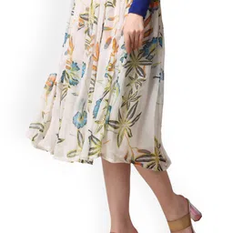 SCORPIUS Printed Flared Midi Skirt image 3