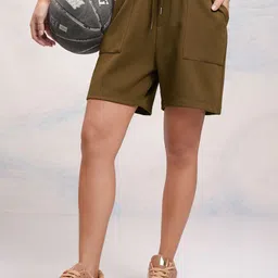 Tokyo Talkies Women High-Rise Regular Fit Sports Shorts-image-78