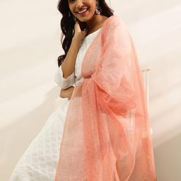 Fabindia Printed Cotton Silk Dupatta-picture-54