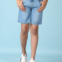V-Mart Boys Cotton Regular Fit Washed Shorts-49