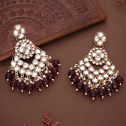 Anouk Diamond Shaped Jhumkas Earrings-22