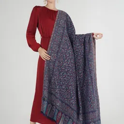 PASHMAL INDIA PRIVATE LIMITED Women Floral Woven Design Shawl-image-51