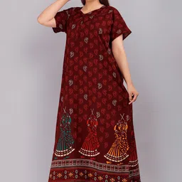 PR PINK ROYAL Printed Maxi Nightdress-picture-6