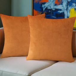 IVAZA Unisex Orange Cushion Covers-image-81