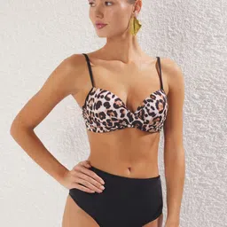 Trendyol Animal Printed Shoulder Straps Swim Bikini Set-picture-34
