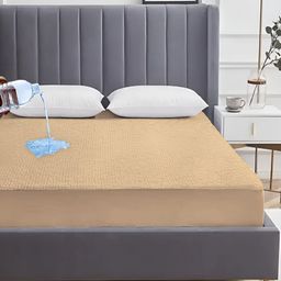AVI Beige Terry Water Resistant Mattress Protector-image-64