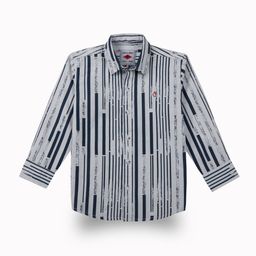 Gini and Jony Boys Comfort Fit Vertical Striped Spread Collar Cotton Casual Shirt-image-65