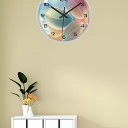 OLIVE TREE White & Blue Printed Contemporary Wall Clock-image-65