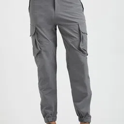 Blu MNKY Men Smart Cargos Trousers-picture-49