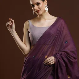 Mitera Woven Design Zari Muga Saree-53