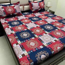 Pure Decor Brown & White Ethnic Motifs 300 TC Queen Bedsheet with 2 Pillow Covers-picture-43