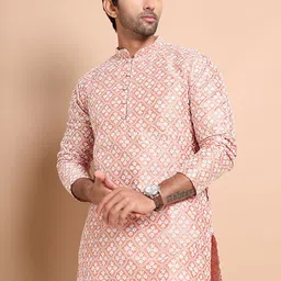 Anouk Men Floral Embroidered Chikankari Kurta-58