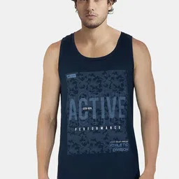 Jockey Super Combed Cotton Rich Graphic Printed Tank Top - 9928-picture-15