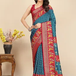 J 6 DESIGNER Ethnic Motifs Block Printed Saree-picture-23