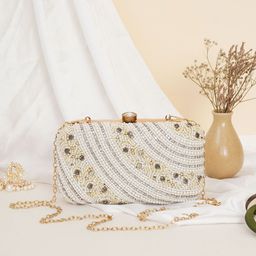 Anouk Embellished Box Clutch-76