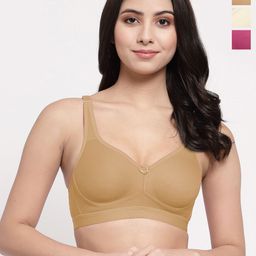 College Girl Pack Of 3 Full Coverage Lightly Padded Minimizer Bra-image-97