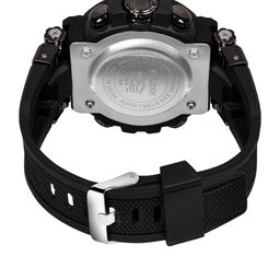FELIZER Men Dial & Textured Straps Analogue and Digital Watch H9047-LSKA-FullBlk image 2