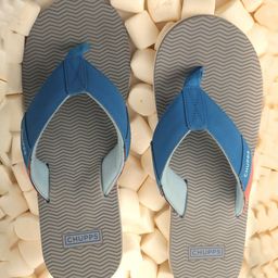 CHUPPS Men Striped Rubber Thong Flip-Flops-image-63