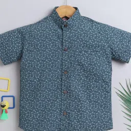 BAATCHEET Boys Floral Opaque Printed Party Shirt-picture-19