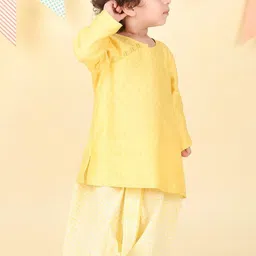Fabindia Boys Ethnic Motifs Regular Kurta with Dhoti Pants-picture-47