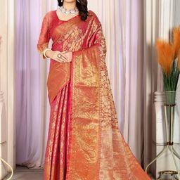 Jhilmil Fashion Woven Design Zari Pure Silk Kanjeevaram Saree-image-72