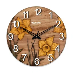 OLIVE TREE Brown & Yellow Contemporary Wall Clock-16