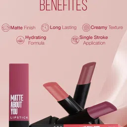 Hilary Rhoda Matte About You One Stroke Application Lipstick- Game On 06 image 3