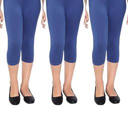 Tik Tok WEARS Girls Blue Cotton Capris-image-21