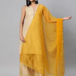 SWI Stylish Floral Embroidered Organza Dupatta-picture-24