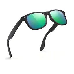 Arzonai Unisex Black Lens & Black Shield Sunglasses with-image-25