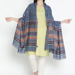 Tiara Women Ethnic Motifs Woven Design Shawl-image-24