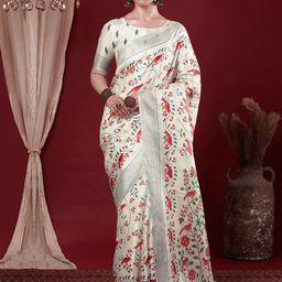KALINI Women Floral Printed Designer Saree-picture-11